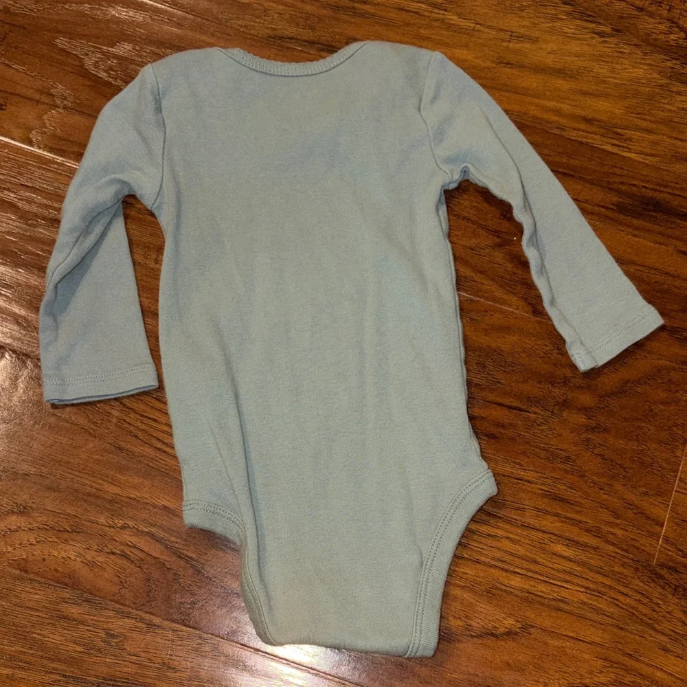 Carter's Coral Cardigan and Green Bodysuit Set